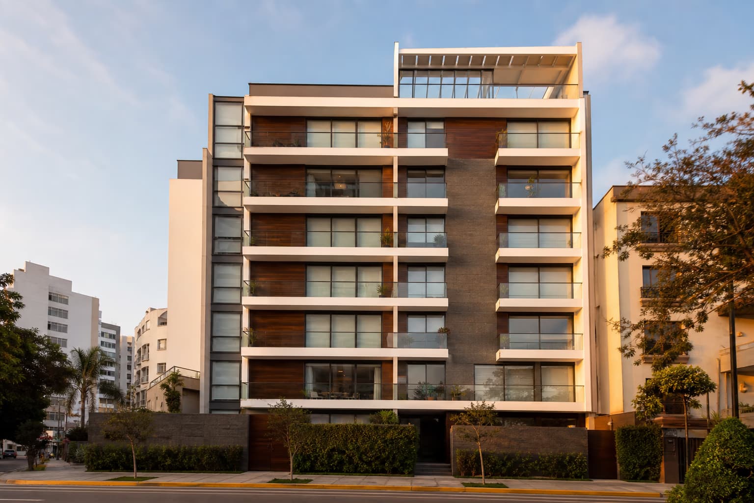 Edificio residencial moderno en Lima administrado con NexoCondominio