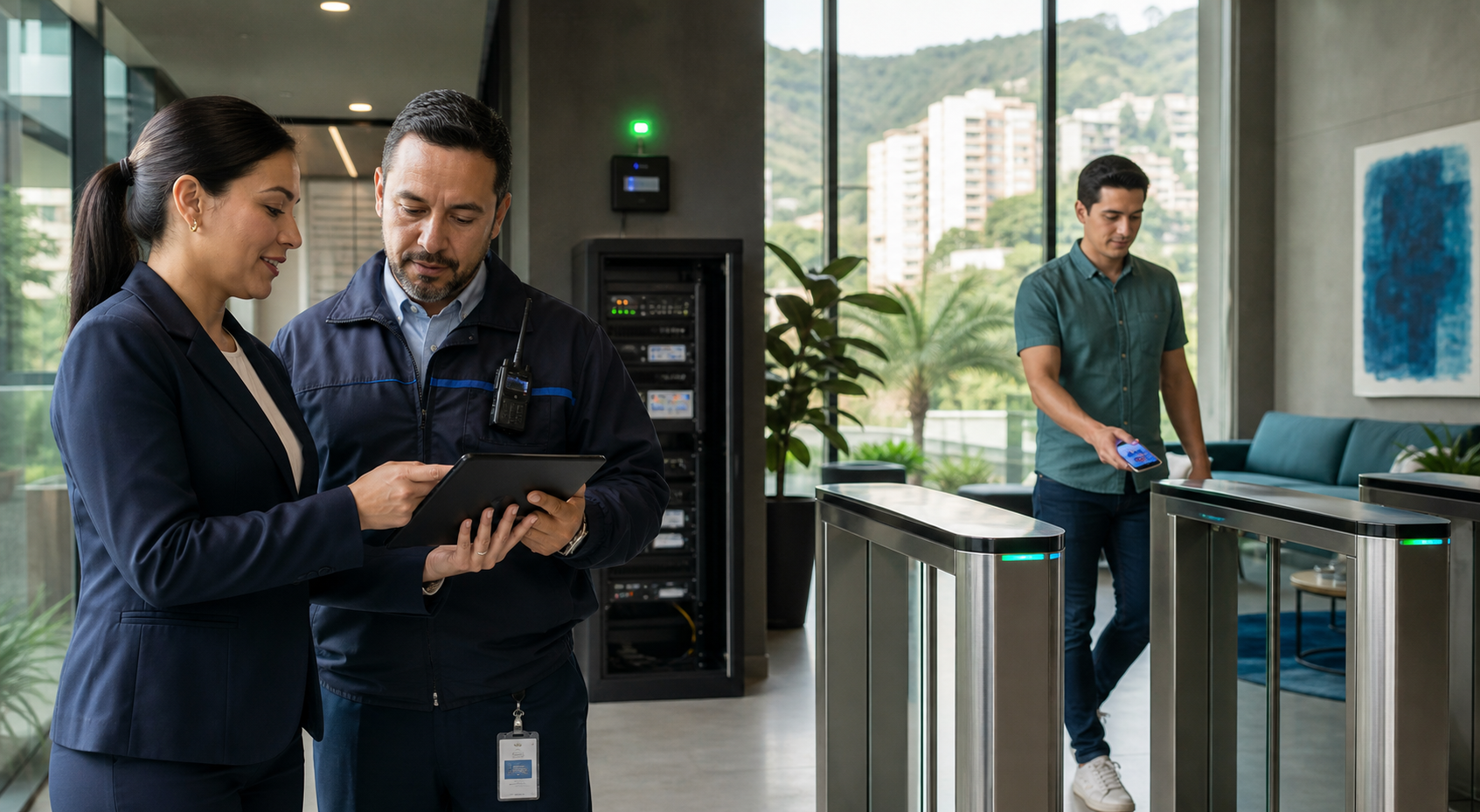 Credenciales moviles en condominios con modo offline real